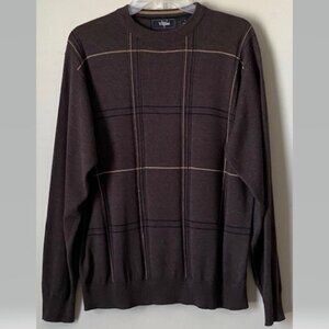Brown and Tan (Men's) Striped Sweater